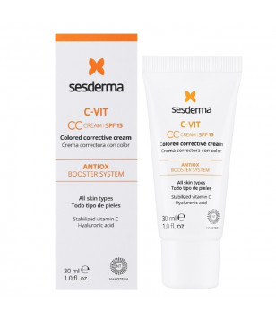 СС-крем для лица C-VIT CC Cream SPF15 Sesderma, 30 мл