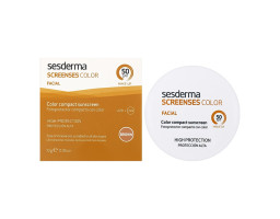 Сонцезахисний тональний крем, коричневий Screen Ses Compact SPF 50 Brown Sesderma Brown, 10 г