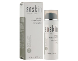 Освітлювальний флюїд для обличчя SPF 25 Soskin, 50 мл