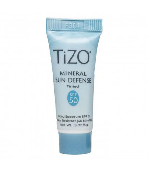 Крем для лица  с оттенком Mineral Sun Defense Tinted SPF 50 mini TiZO, 5 мл