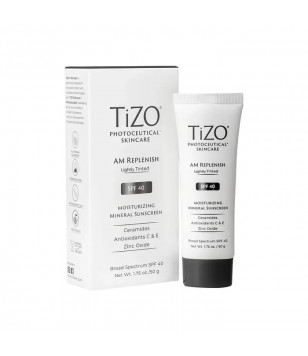 Крем с легким оттенком для лица Photoceutical Skincare AM Replenish Lightly Tinted SPF 40 TiZO, 50 м
