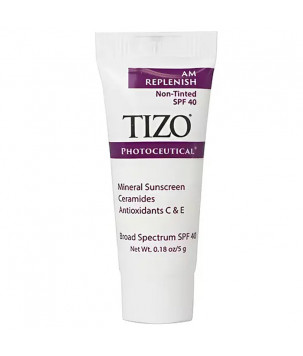 Крем для лица без оттенка Photoceutical Skincare AM Replenish Non-Tinted SPF 40 mini TiZO, 5 мл