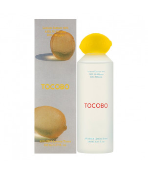 Лимонний тонер з AHA- та BHA-кислотами та вітаміном С AHA BHA Lemon Toner TOCOBO, 150 мл