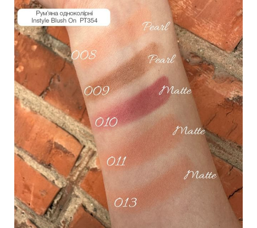 Рум'яна для обличчя Instyle Blush On Topface 009, 10 г