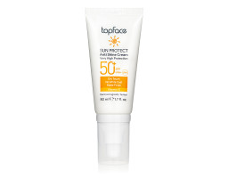 Солнцезащитный крем для лица SPF50+ Sun Protect Anti Shine Cream TopFace ,  50 мл