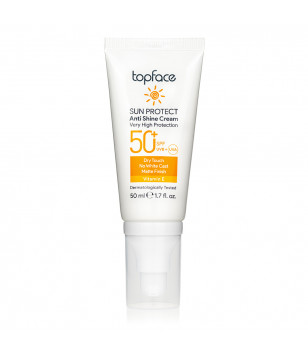 Солнцезащитный крем для лица SPF50+ Sun Protect Anti Shine Cream TopFace ,  50 мл