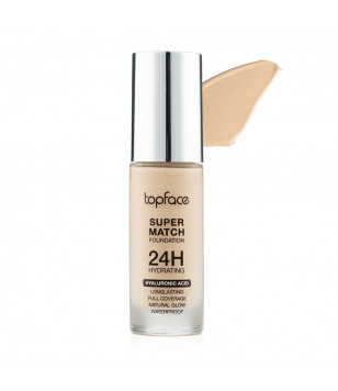 Тональний крем для обличчя Super Match 24H Foundation Topface 002 - Light Beige, 30 мл