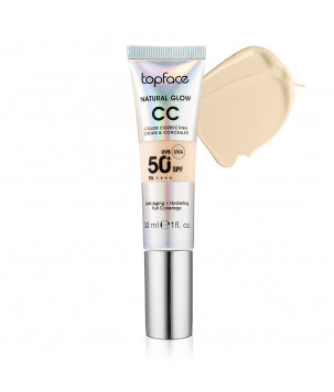СС-крем и консиллер 2 в 1 CC Color Correcting Cream and Concealer Topface 002,  30 мл