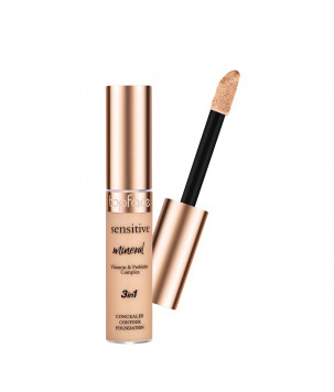 Консиллер для лица Sensitive Mineral 3 in 1 Concealer TopFace 001,  12 мл