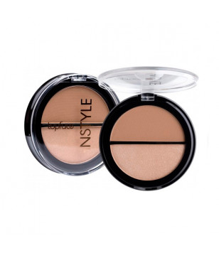 Пудра-хайлайтер для обличчя Instyle Highlighter Powder Contour Topface 02, 10 г