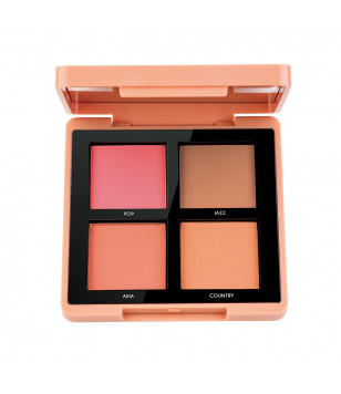 Палетка румян Maestro Academy Blush Bouquet Topface 002 - Fiesta,  1шт