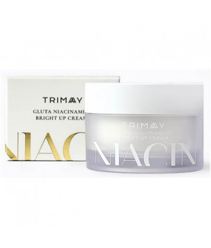 Освітлювальний крем на основі рисових висівок з ніацинамідом Gluta Niacinamide Bright Up Cream Trimay, 50 мл