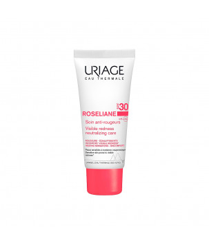 Uriage Сонцезахисний крем для обличчя проти почервоніння Roséliane Crème Anti-Rougeurs SPF 30, 30 мл