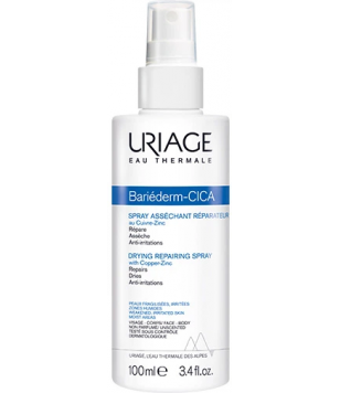 Uriage Відновлюючий підсушуючий цика-спрей з Cu-Zn Bariederm Drying Repairing Cica-Spray, 100 мл