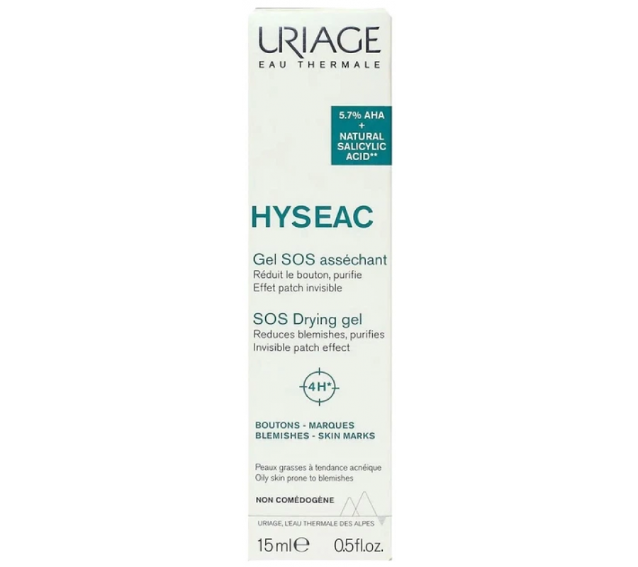 Uriage Гель для точкового застосування Hyseac SOS Drying Gel 15 мл — купити в Україні