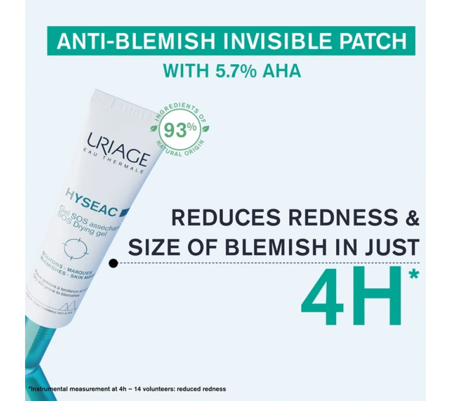 Uriage Гель для точкового застосування Hyseac SOS Drying Gel 15 мл — купити в Україні