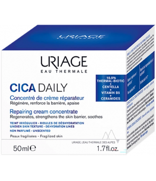 Uriage Щоденний концентрований крем для обличчя Eau Thermale Cica Daily Repairing Cream Concentrate, 50 мл