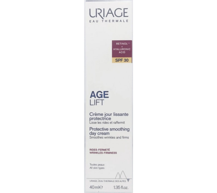 Uriage Захисний розгладжувальний денний крем для обличчя Age Lift Protective Smoothing Day Cream SPF30 40 мл — купити в Україні