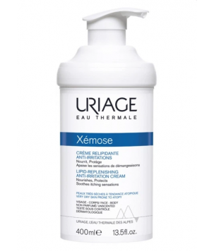 Uriage Крем ліпідовідновлюючий проти подразнень Xemose Lipid Replenishing Anti-Irritation Cream, 400 мл