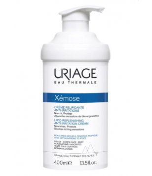 Uriage Крем ліпідовідновлюючий проти подразнень Xemose Lipid Replenishing Anti-Irritation Cream, 400 мл