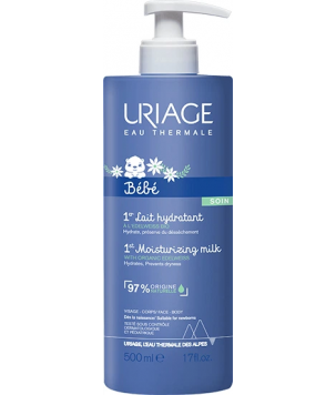 Uriage Ніжне зволожуюче молочко для дітей та немовлят Babies 1 er Lait Hydratante, 500 мл