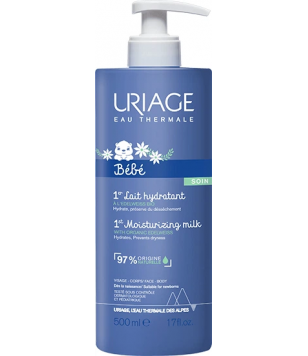 Uriage Ніжне зволожуюче молочко для дітей та немовлят Babies 1 er Lait Hydratante, 500 мл