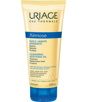Uriage Очищающее успокаивающее масло для лица и тела Xemose Cleansing Soothing Oil, 200 мл