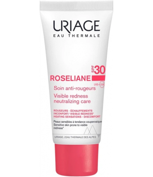 Uriage Солнцезащитный крем для лица против покраснений Roséliane Crème Anti-Rougeurs SPF 30, 40 мл