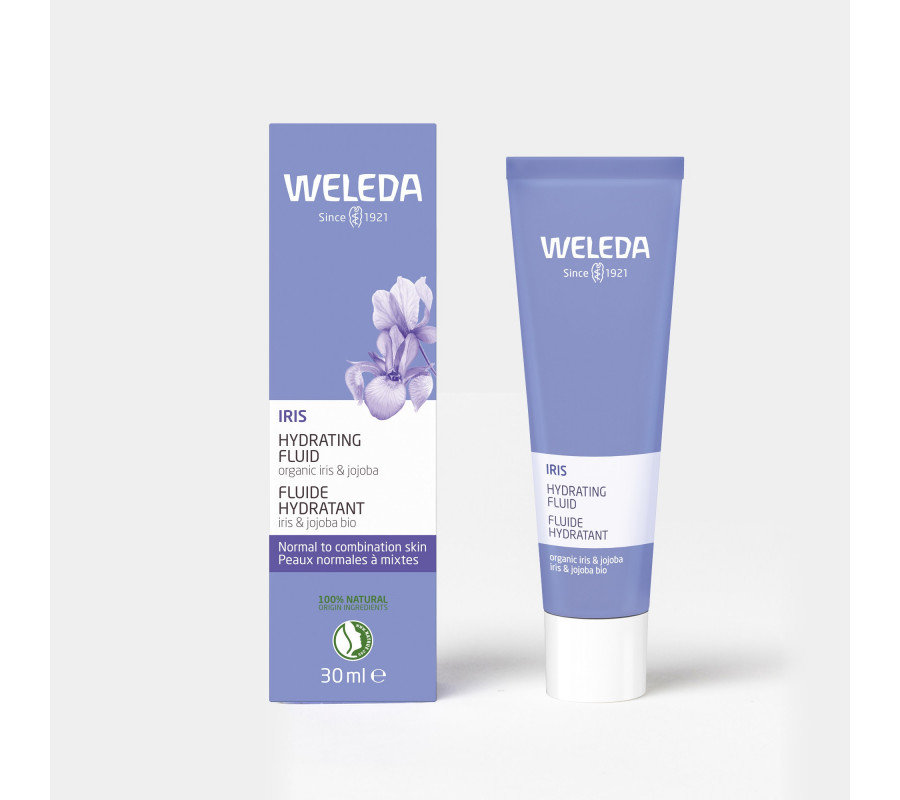 Weleda Iris Hydrating Fluid — увлажняющий крем-флюид для лица с ирисом, 30 мл
