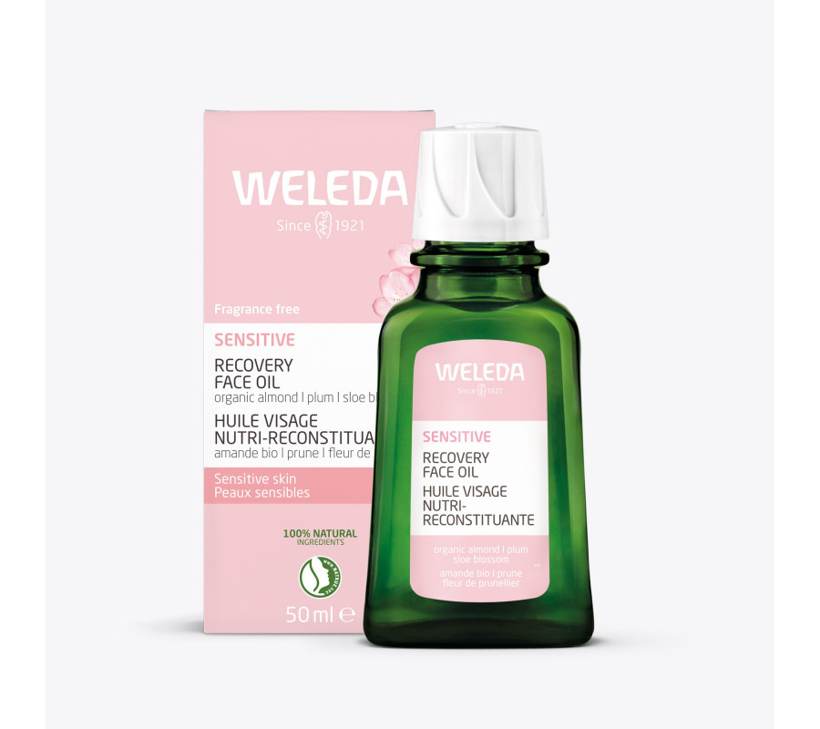 Weleda Almond Sensitive Face Oil — олія для обличчя мультифункціональна для чутливої шкіри, 50 мл