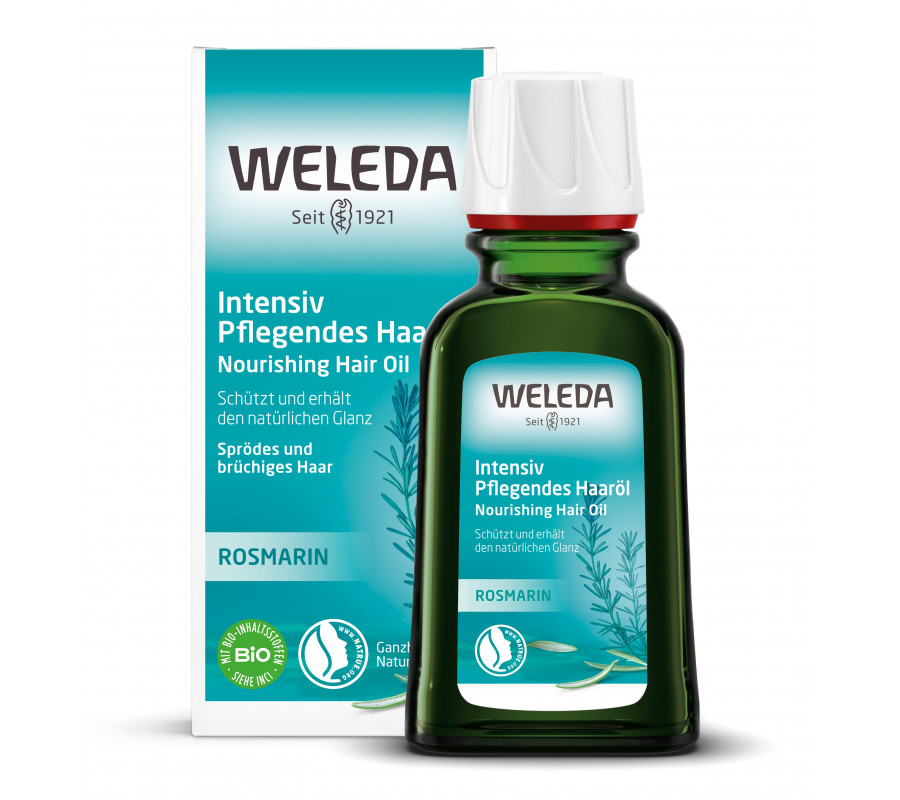 Weleda Rosemary Conditioning Hair Oil — живильна олія для сухого і ламкого волосся з розмарином, 50 мл