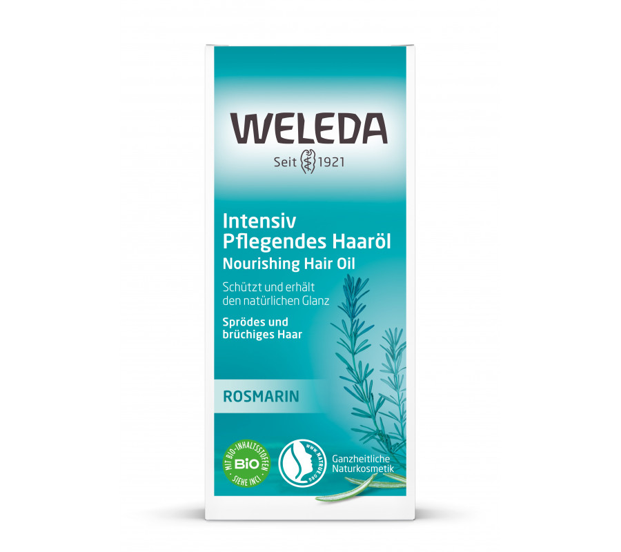 Weleda Rosemary Conditioning Hair Oil — живильна олія для сухого і ламкого волосся з розмарином, 50 мл