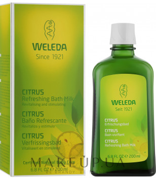 Weleda молочко для ванни Citrus Refreshing Bath Milk, 200 мл