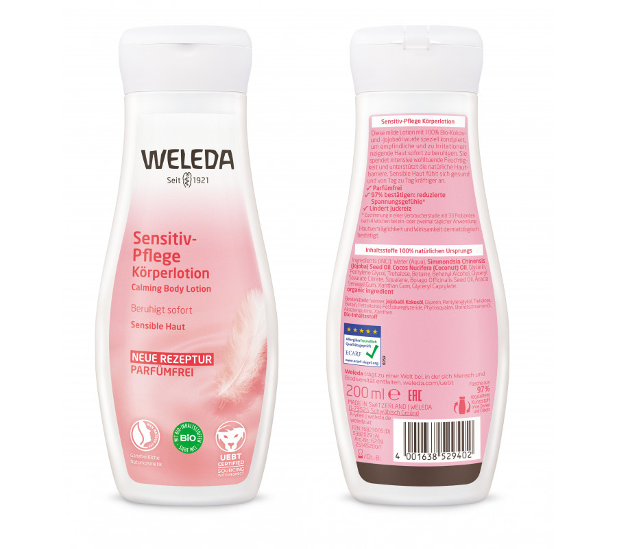 Weleda Sensitiv Calming Body Lotion — лосьон для тела успокаивающий, 200 мл