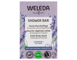 Weleda Shower Bar Solid Body Wash Ylang-Ylang & Iris — арома-бар для душа твёрдый “Иланг-Иланг и Ирис”, 75 г