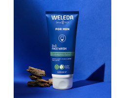 Weleda For Men 2in1 Face Wash — очищувальний гель 2 в 1 для обличчя та бороди, 100 мл