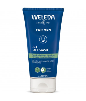 Weleda гель 2 в 1 для обличчя й бороди For Men 2in1 Face Wash, 100 мл