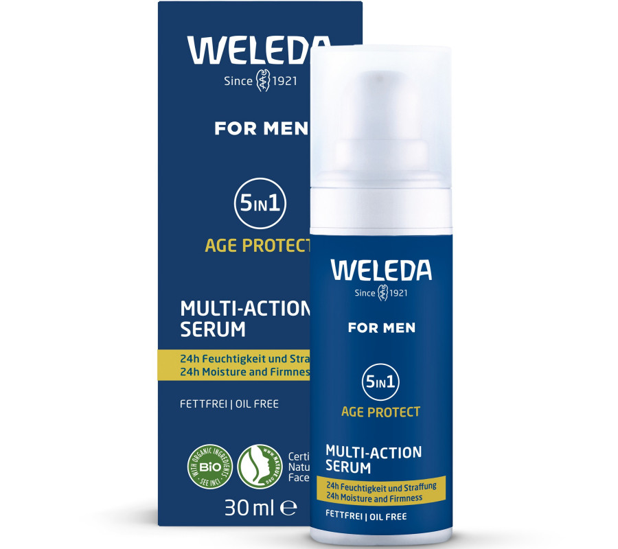 Weleda For Men 5in1 Multi-Action Serum — мужская сыворотка для лица 5 в 1, 30 мл