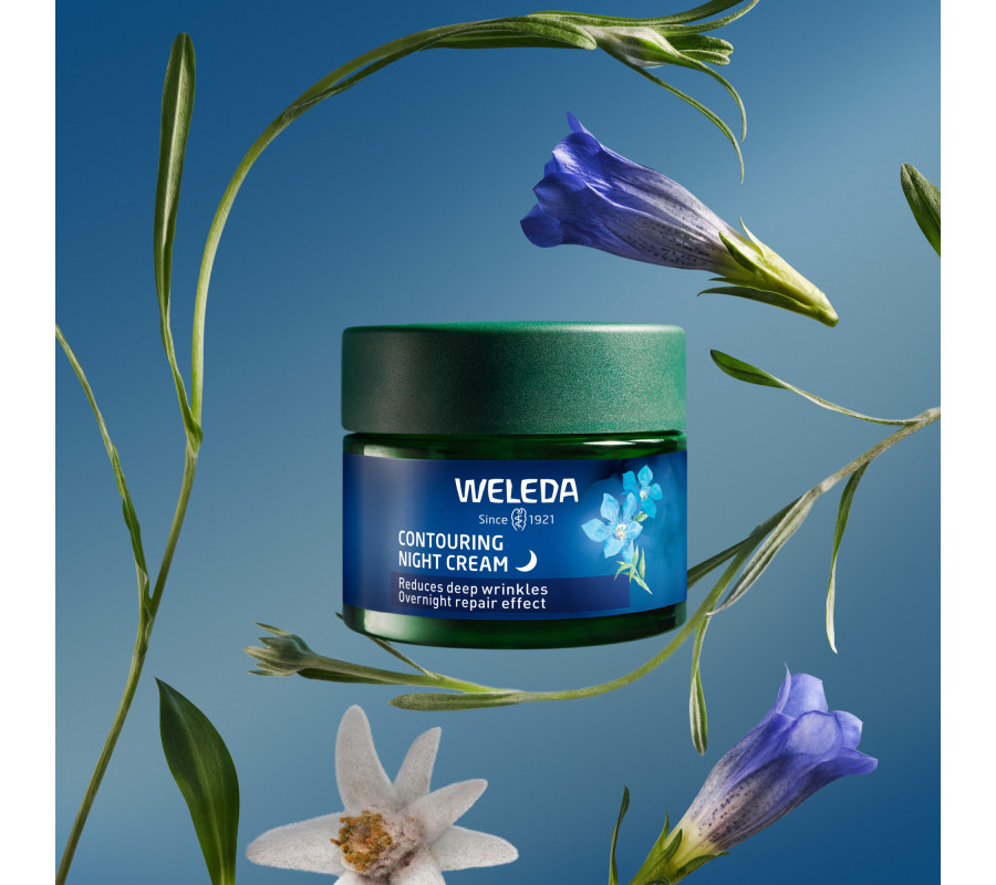 Weleda крем-контур нічний Blue Gentian Edelweiss Contouring Голуба генціана та едельвейс 40 мл купити в Україні