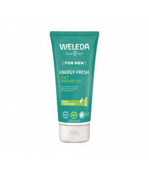 Weleda гель для душу 3 в 1 For Men Energy Fresh 3 in 1 Shower Gel, 200 мл