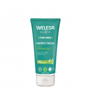 Weleda гель для душа 3 в 1 For Men Energy Fresh 3 in 1 Shower Gel, 200 мл
