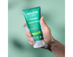 Weleda For Men Energy Fresh 3in1 Shower Gel — чоловічий гель 3 в 1 для тіла, обличчя та волосся, 200 мл