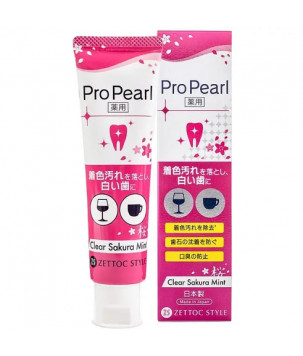 Зубна паста "Сакура та м'ята" ProPearl Clear Sakura Mint Zettoc, 100 мл