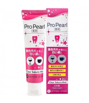 Зубна паста "Сакура та м'ята" ProPearl Clear Sakura Mint Zettoc, 100 мл