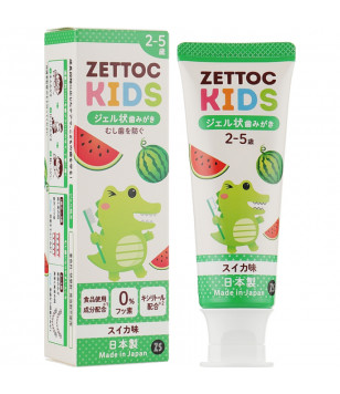 Зубна паста дитяча "Кавун" Nippon Toothpaste Kids Watermelon Zettoc, 70 мл