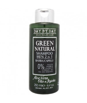 Чоловічий шампунь для бороди 2 в 1 green natural Alan Jey, 250 мл