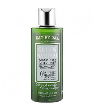 Шампунь живильний для курчавого, сухого і пошкодженого волосся green natural Alan Jey, 250 мл