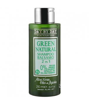 Шампунь-бальзам 2 в 1 green natural Alan Jey, 250 мл