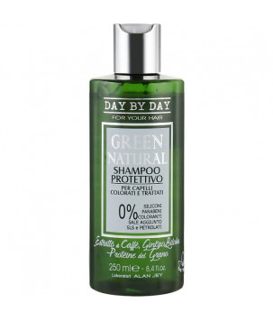 Шампунь захисний для фарбованого і пошкодженого волосся green natural Alan Jey, 250 мл