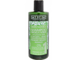 Шампунь із зеленою глиною,протеїнами коноплі та рису green natural Alan Jey, 250 мл